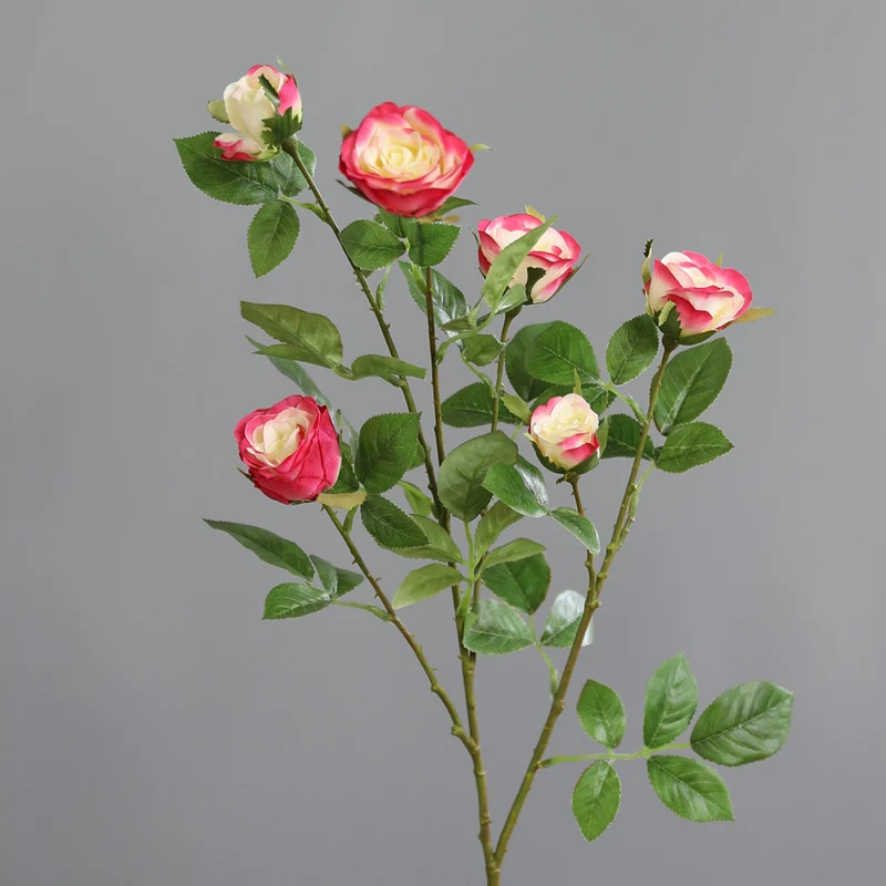 60cm Künstliche Rosenstiele mit Ästen- Zum Arrangieren, Wohnaccessoires, Home Decor, Blumen Dekoration