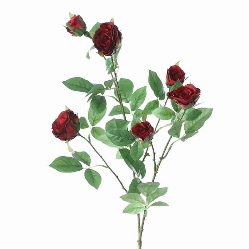 60cm Künstliche Rosenstiele mit Ästen- Zum Arrangieren, Wohnaccessoires, Home Decor, Blumen Dekoration