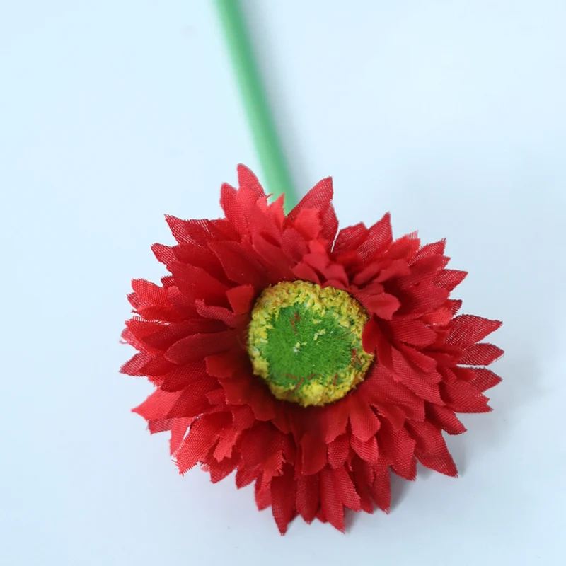 10 Stück 20cm Kunstblumen Afrikadaisy Stängel Gerbera Bouquet Frühling - Blumenarrangements für Tischdekoration