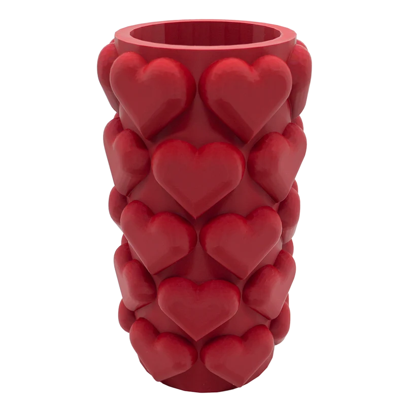 Luvé 3D-Vase – 3D-gedruckte Vase – nachhaltiges PLA – geeignet für künstliche Blumen