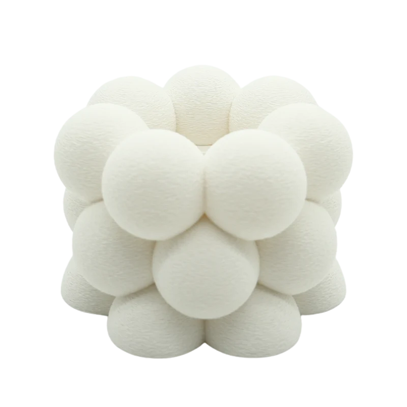 LED-Teelichthalter Bubble Fuzzy – 3D-gedruckt – Nachhaltiges PLA – Geeignet für LED-Teelichter