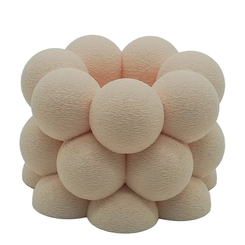 LED-Teelichthalter Bubble Fuzzy – 3D-gedruckt – Nachhaltiges PLA – Geeignet für LED-Teelichter
