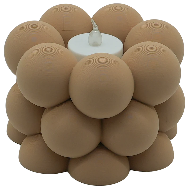 LED-Teelichthalter-Blase – 3D-gedruckt – langlebiges PLA – geeignet für LED-Teelichter