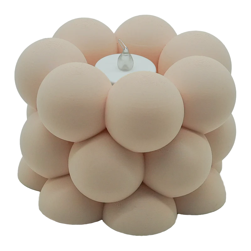 LED-Teelichthalter-Blase – 3D-gedruckt – langlebiges PLA – geeignet für LED-Teelichter