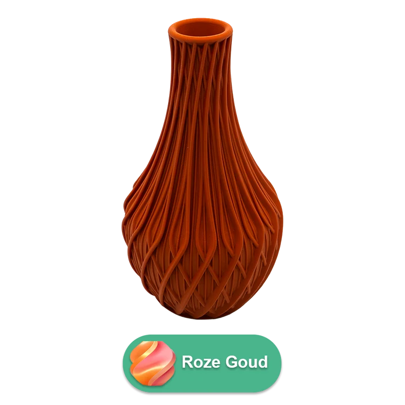 Miroa 3D-Vase – 3D-gedruckte Vase – nachhaltiges PLA – geeignet für künstliche Blumen