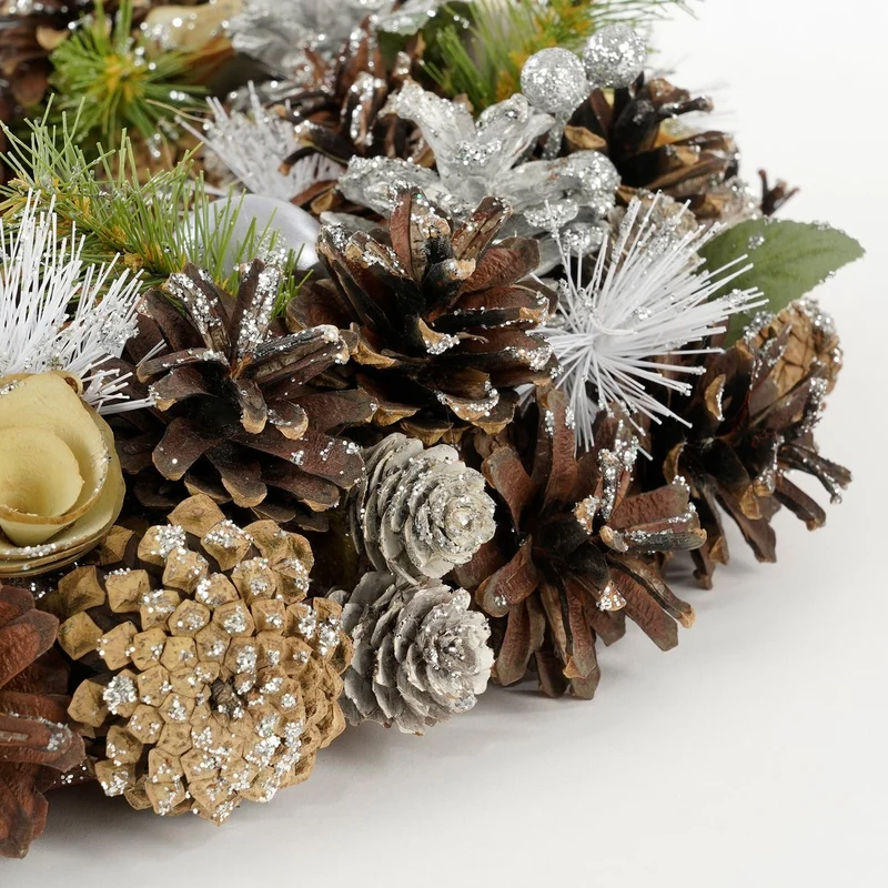 Weihnachtskranz - Ø50 cm - Pfirsich
