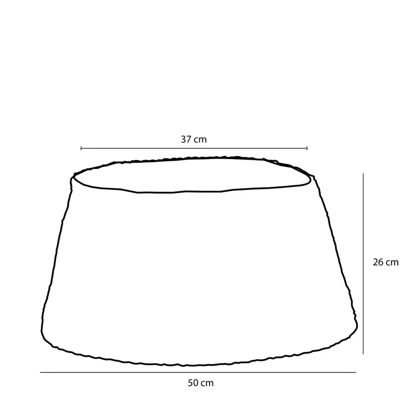 Weihnachtsbaumrock – H26 x Ø50 cm – Seegras – Blau