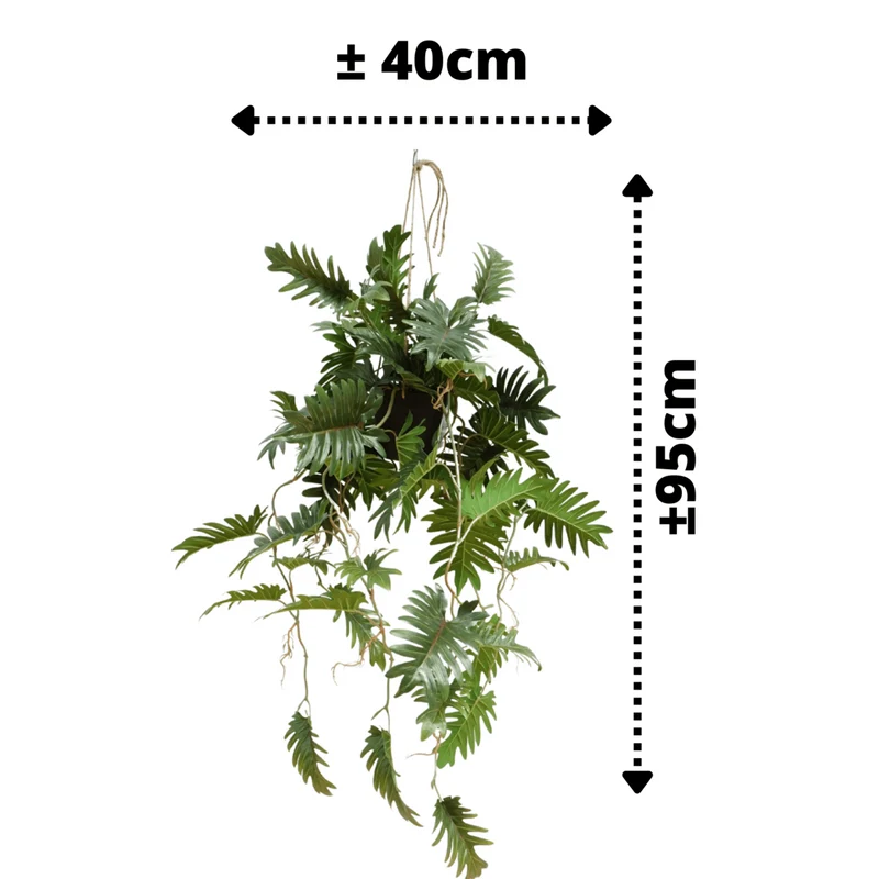 Künstliche Philodendron-Hängepflanze