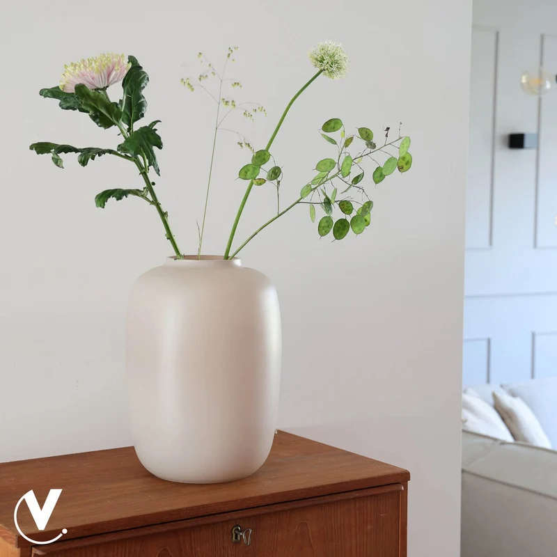 Vase Artic mattes Elfenbein