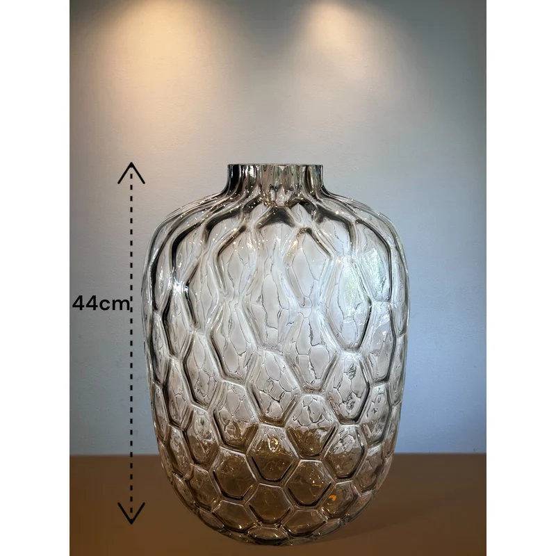Seidenblumen-Arrangement mit Vase (44 cm)