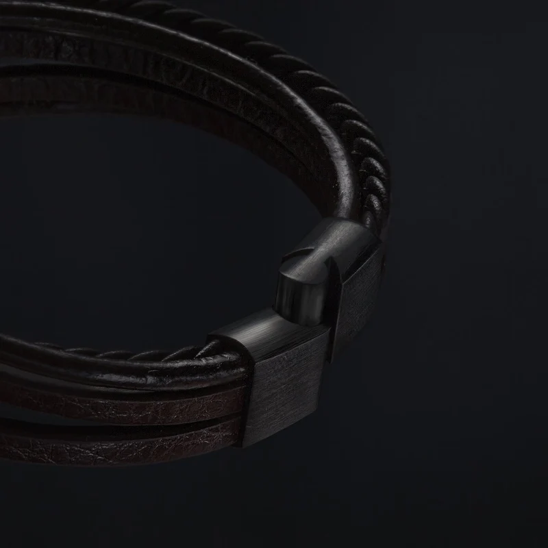Lederarmband "Braid"