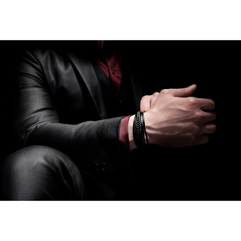 Lederarmband "Braid"