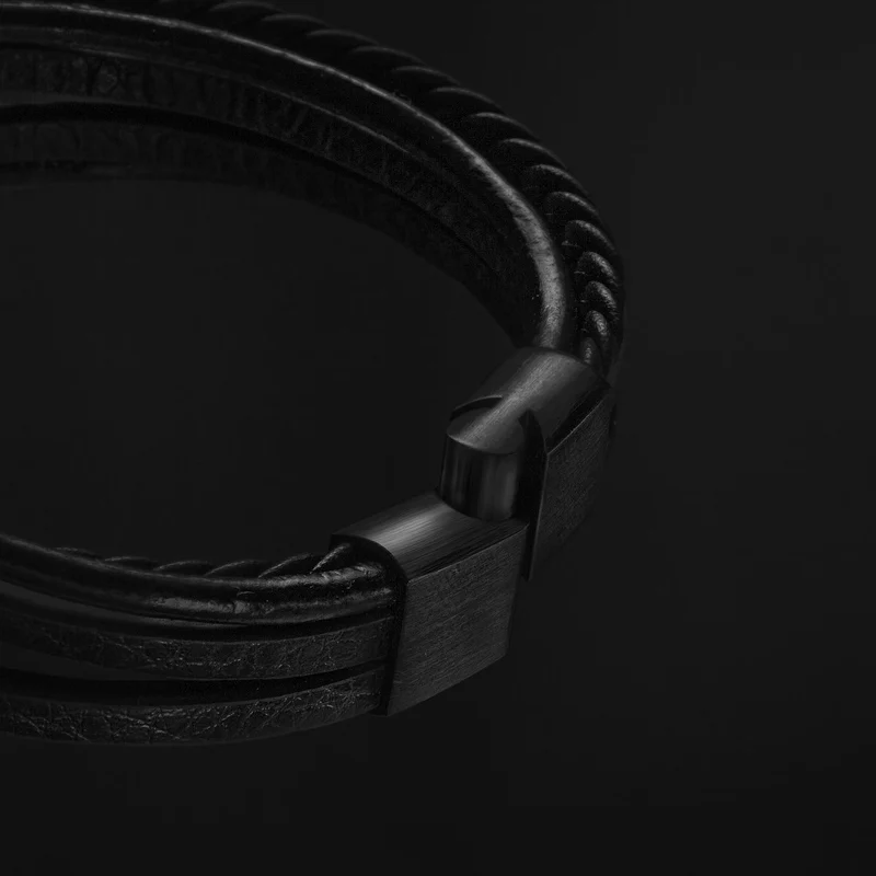 Lederarmband "Braid"