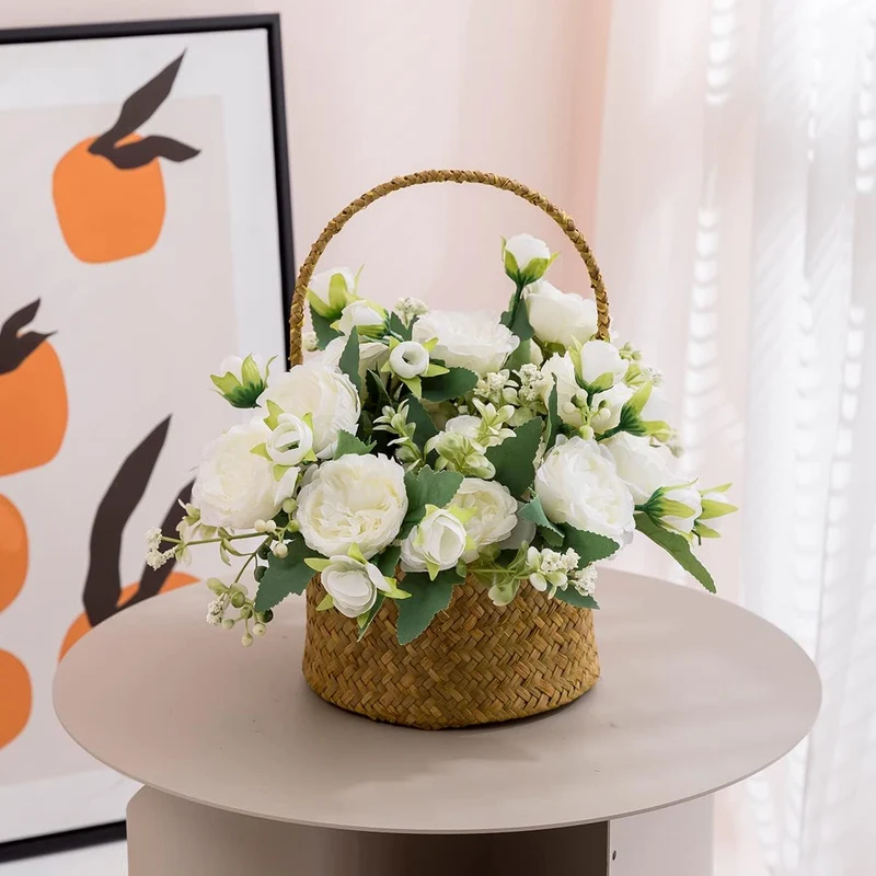 4er-Pack künstliche Pfingstrosen, 32 cm – Tischdekoration für Hochzeiten, Partys und Wohnbereich
