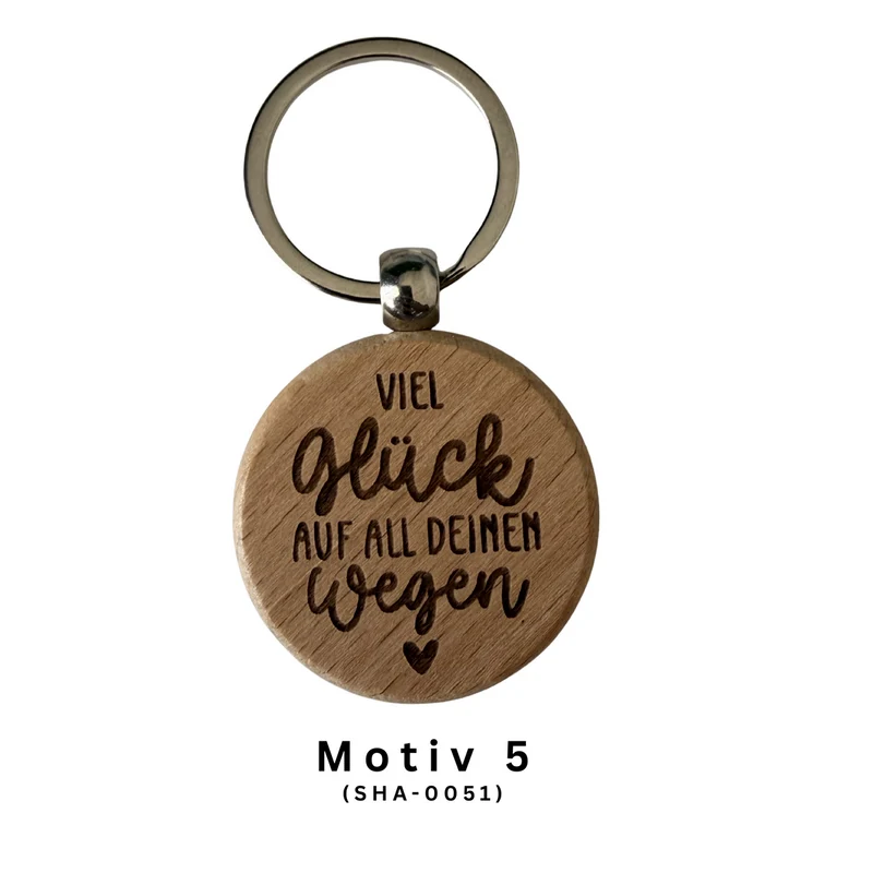 Glücksbringer-Anhänger mit gravierter Botschaft