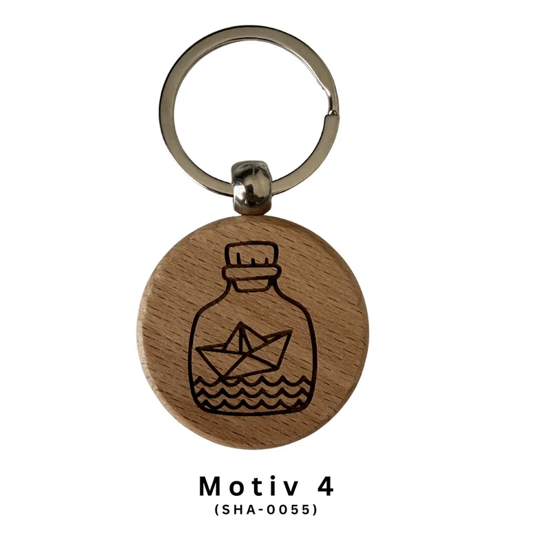 Maritimer Schlüsselanhänger mit Küstenmotiv