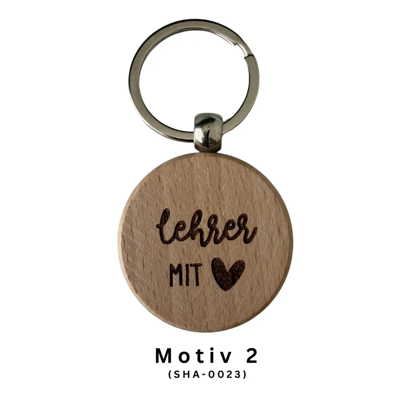 Dankeschön-Schlüsselanhänger aus Holz zum Abschied