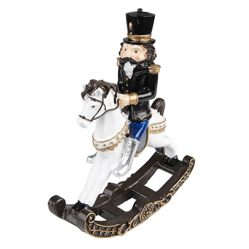 Weihnachtsdekoration Nussknacker Schwarz 15x5x18 cm