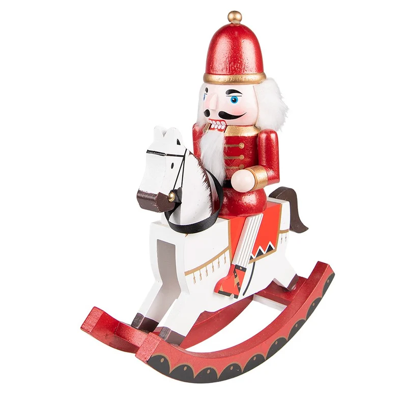 Weihnachtsdekoration Statue Nussknacker Rot 24x9x30 cm
