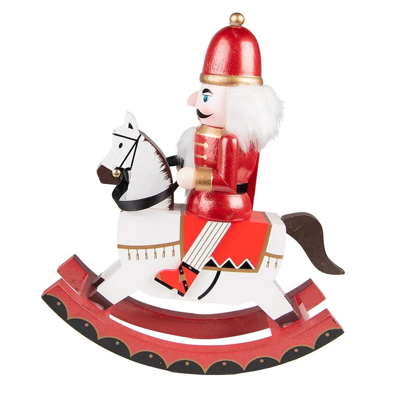 Weihnachtsdekoration Statue Nussknacker Rot 24x9x30 cm