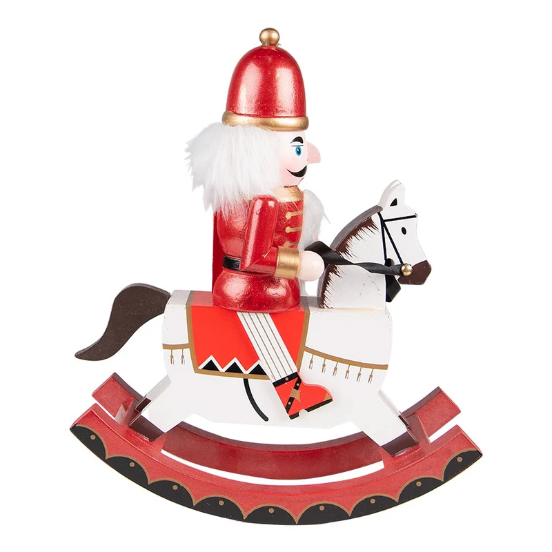 Weihnachtsdekoration Statue Nussknacker Rot 24x9x30 cm
