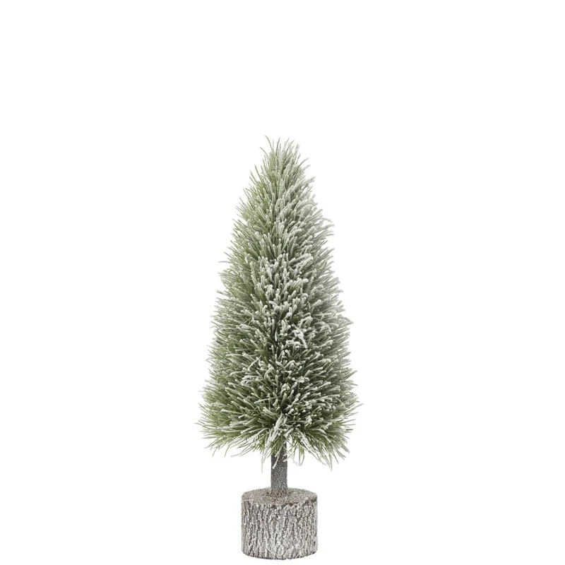 Deko-Weihnachtsbaum mit LED-Beleuchtung, Kunststoff, Schneegrün, mittelgroß