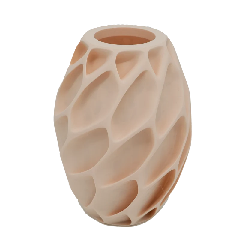 Oruna 3D-Vase – 3D-gedruckte Vase – nachhaltiges PLA – geeignet für künstliche Blumen
