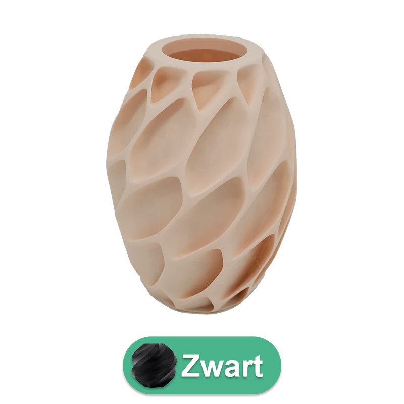 Oruna 3D-Vase – 3D-gedruckte Vase – nachhaltiges PLA – geeignet für künstliche Blumen