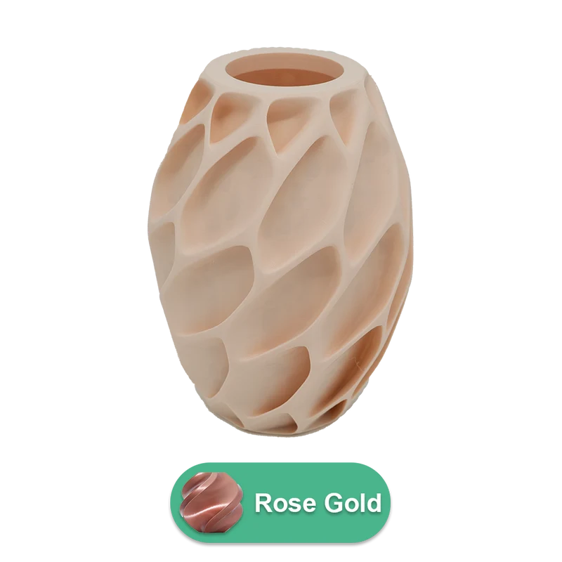 Oruna 3D-Vase – 3D-gedruckte Vase – nachhaltiges PLA – geeignet für künstliche Blumen