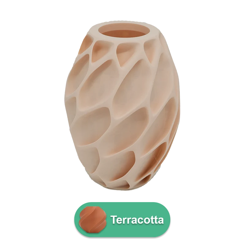 Oruna 3D-Vase – 3D-gedruckte Vase – nachhaltiges PLA – geeignet für künstliche Blumen