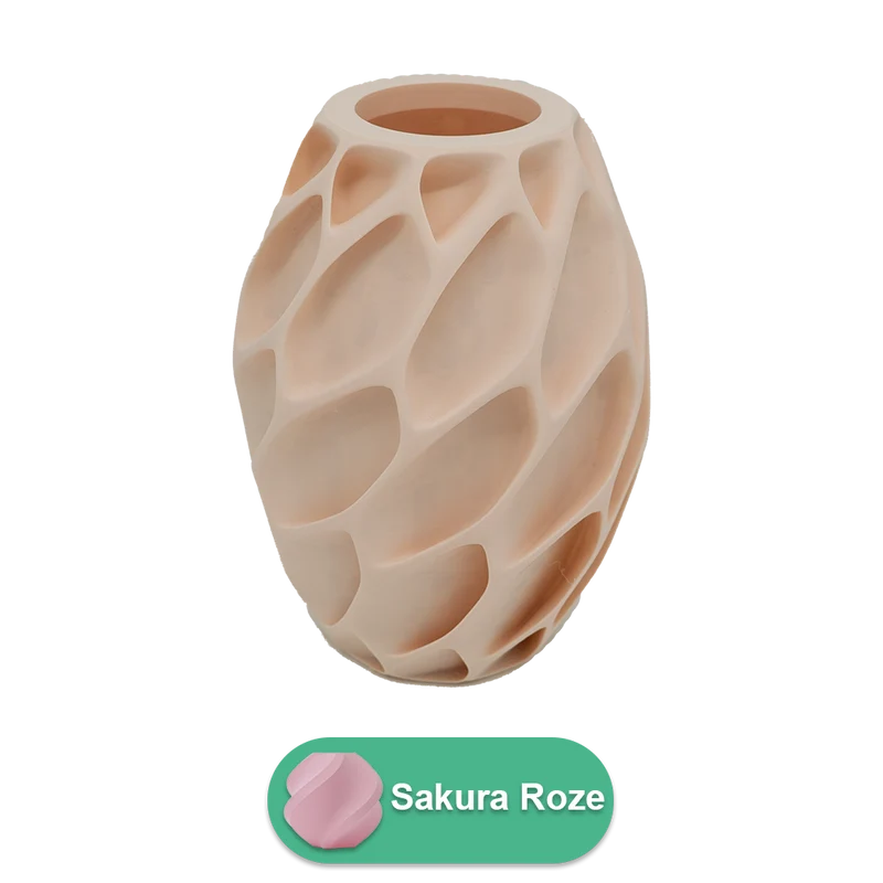 Oruna 3D-Vase – 3D-gedruckte Vase – nachhaltiges PLA – geeignet für künstliche Blumen