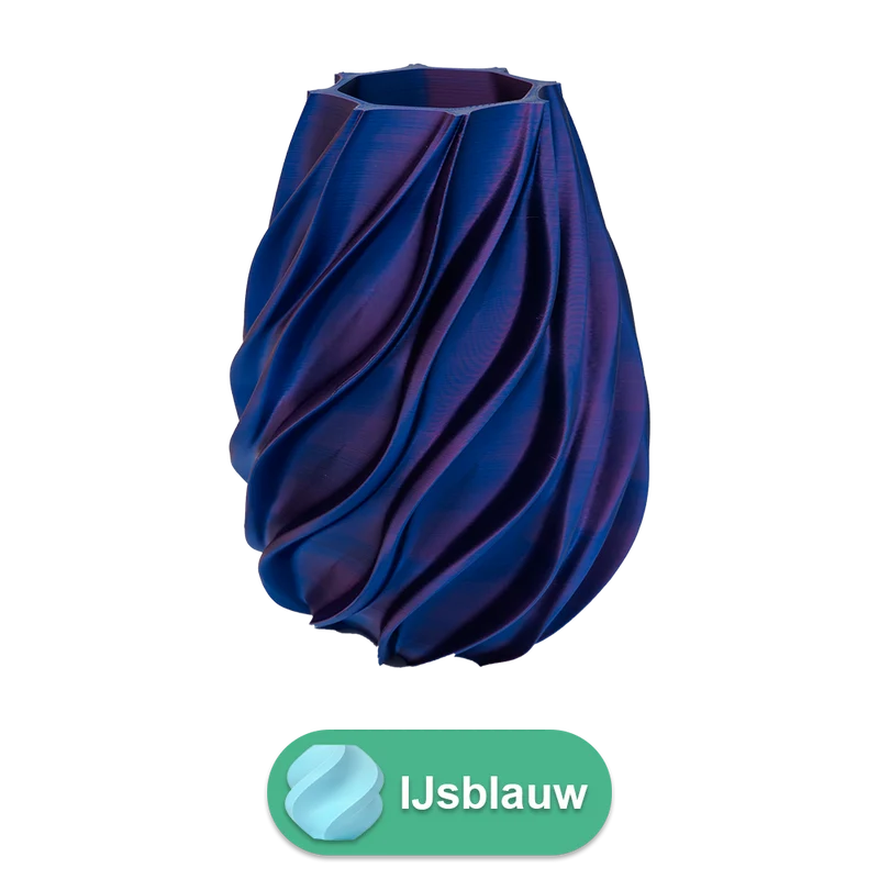 Oliva 3D-Vase – 3D-gedruckte Vase – nachhaltiges PLA – geeignet für künstliche Blumen