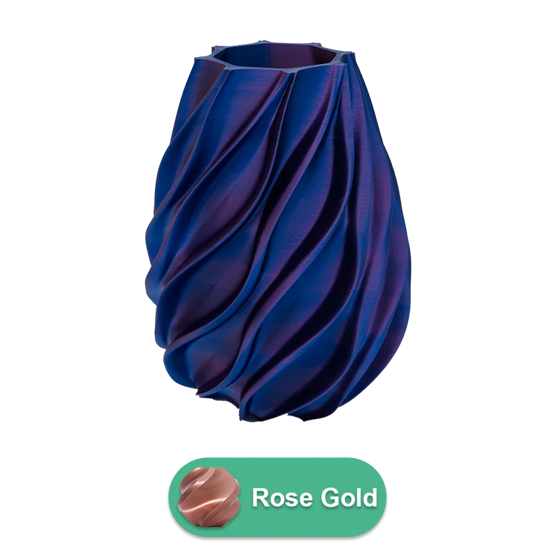 Oliva 3D-Vase – 3D-gedruckte Vase – nachhaltiges PLA – geeignet für künstliche Blumen