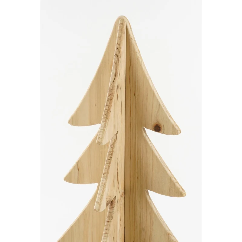Dekoration Weihnachtsbaum – H78 x Ø36 cm – Kiefernholz – FSC 100 % – Braun