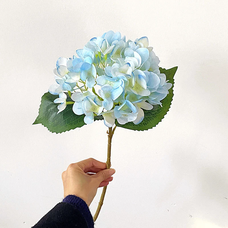 47 cm Künstliche Hortensien aus Seide | Künstliche Blumen für Heim- und Hochzeitsdekoration