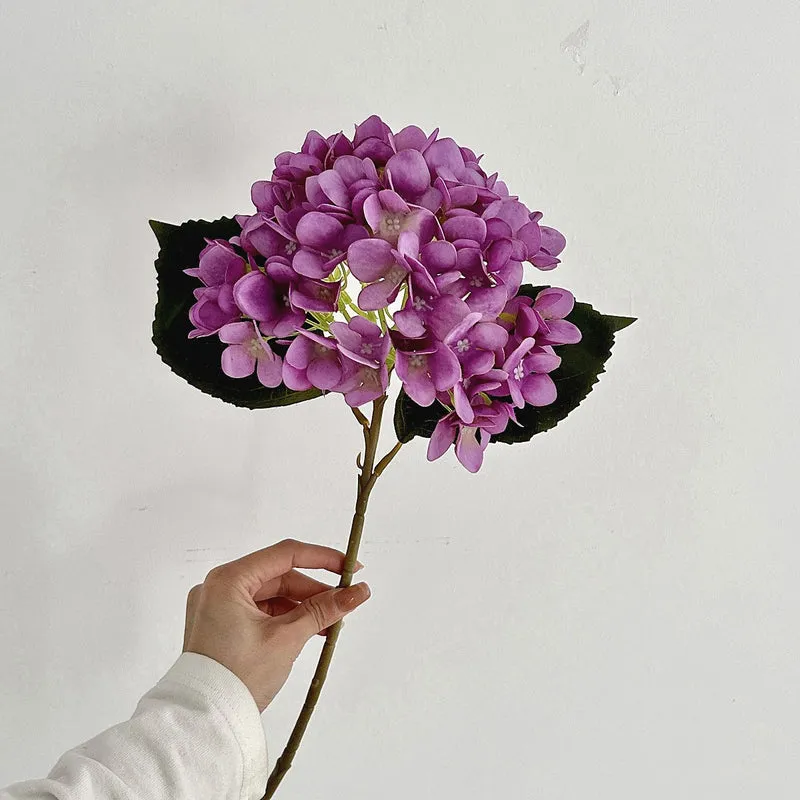 47 cm Künstliche Hortensien aus Seide | Künstliche Blumen für Heim- und Hochzeitsdekoration