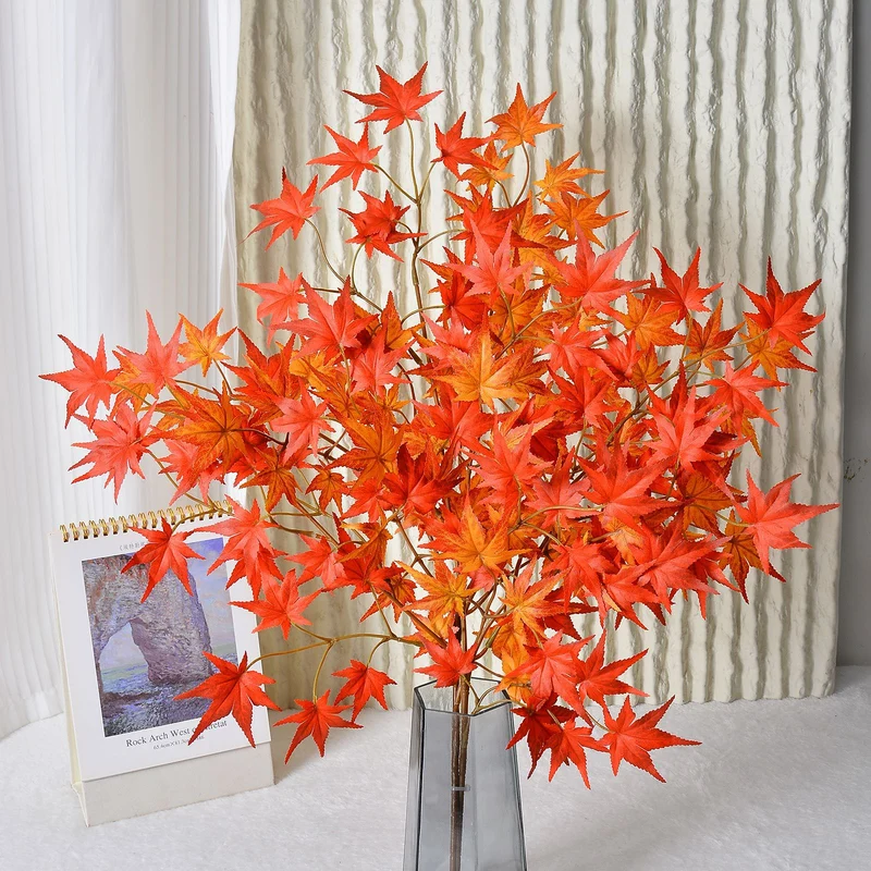 Großhandel 68cm künstliche Ahornblattzweige - Realistische Herbstdekoration für Zuhause, Thanksgiving, Kränze & Tischarrangements