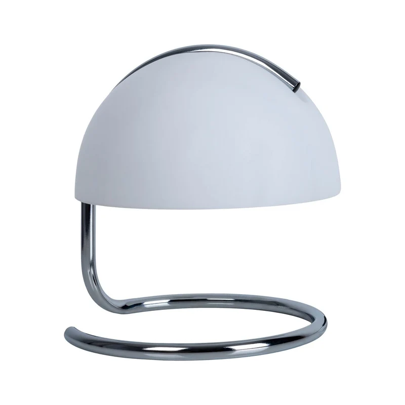 Tischleuchte BURANO – Retro-Eleganz aus Chrom und Glas
