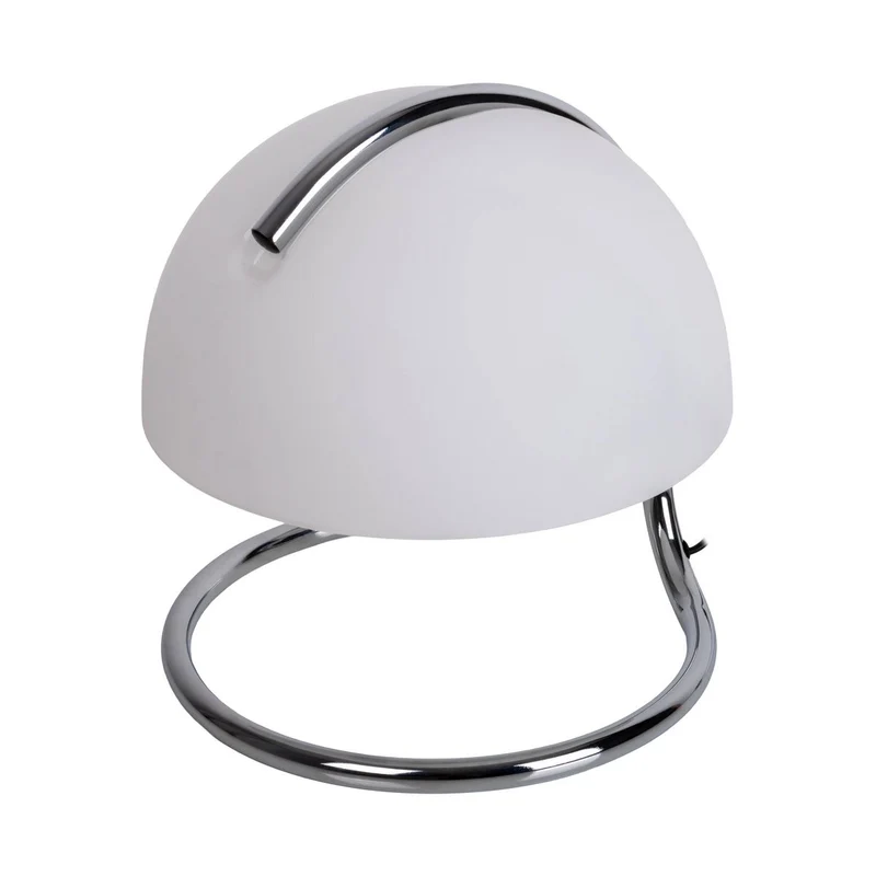 Tischleuchte BURANO – Retro-Eleganz aus Chrom und Glas
