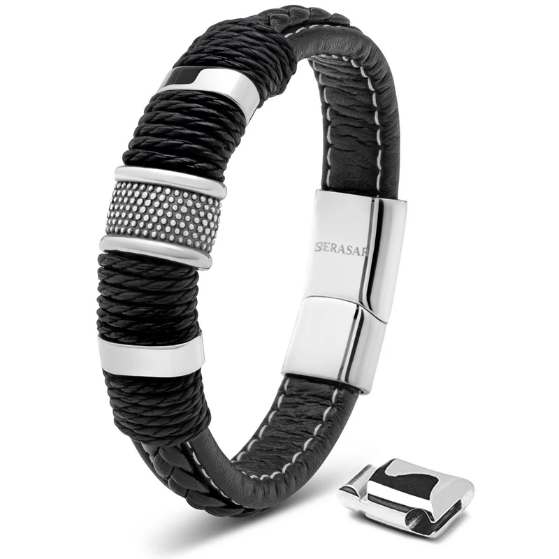 Lederarmband mit Magnetverschluss, elegantes Design