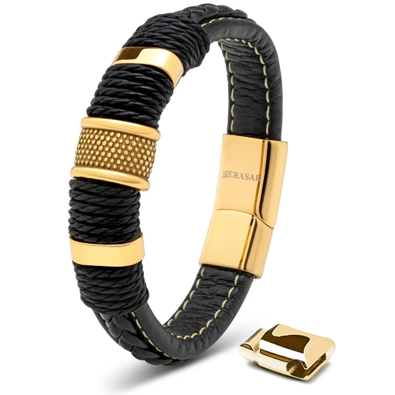 Lederarmband mit Magnetverschluss, elegantes Design
