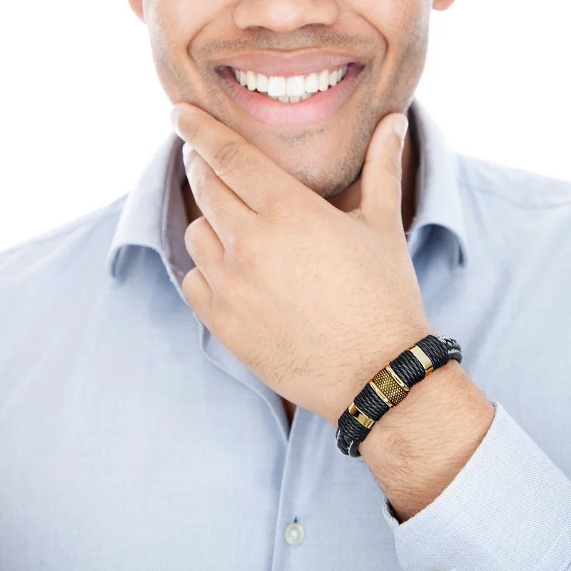 Lederarmband mit Magnetverschluss, elegantes Design