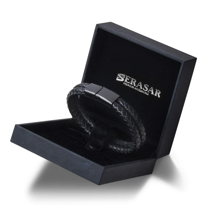Lederarmband mit Magnetverschluss "Double"
