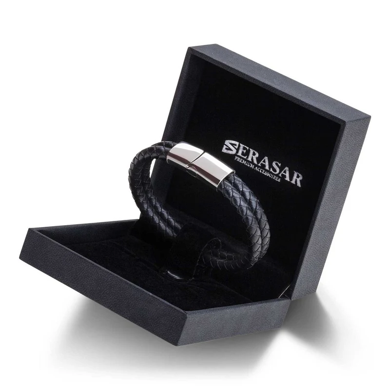 Lederarmband mit Magnetverschluss "Double"