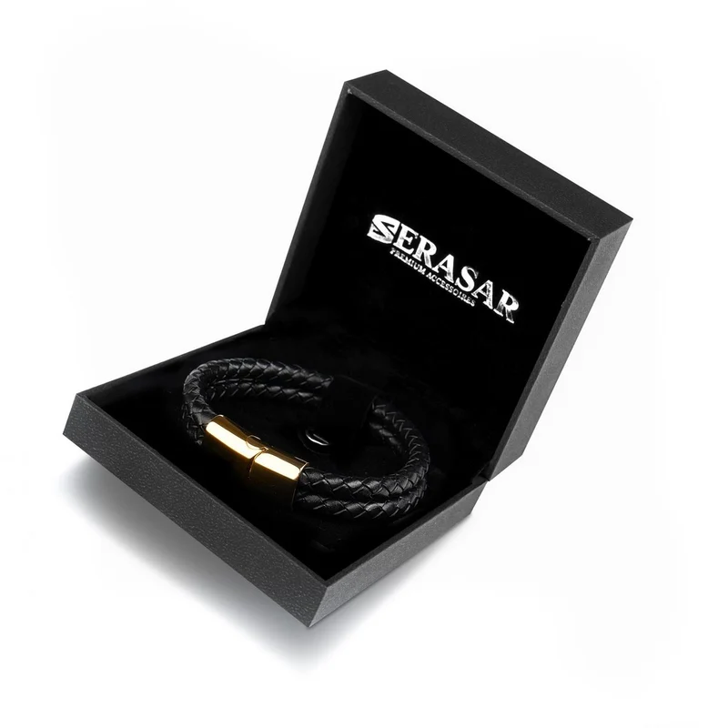 Lederarmband mit Magnetverschluss "Double"