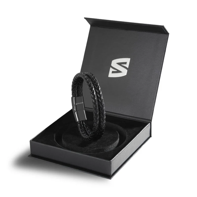 Lederarmband mit Magnetverschluss "Double"