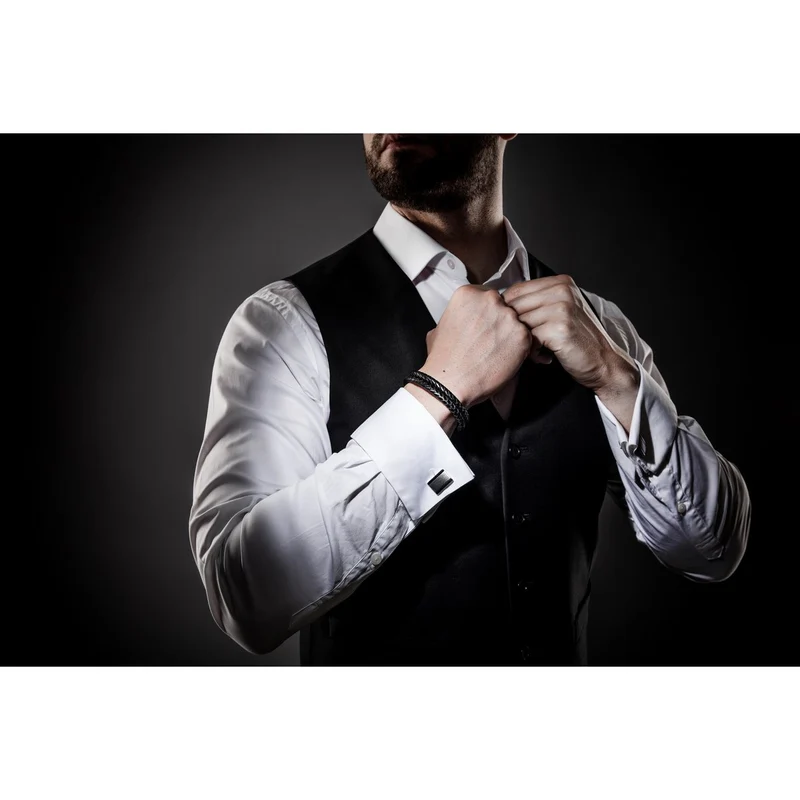 Lederarmband mit Magnetverschluss "Double"