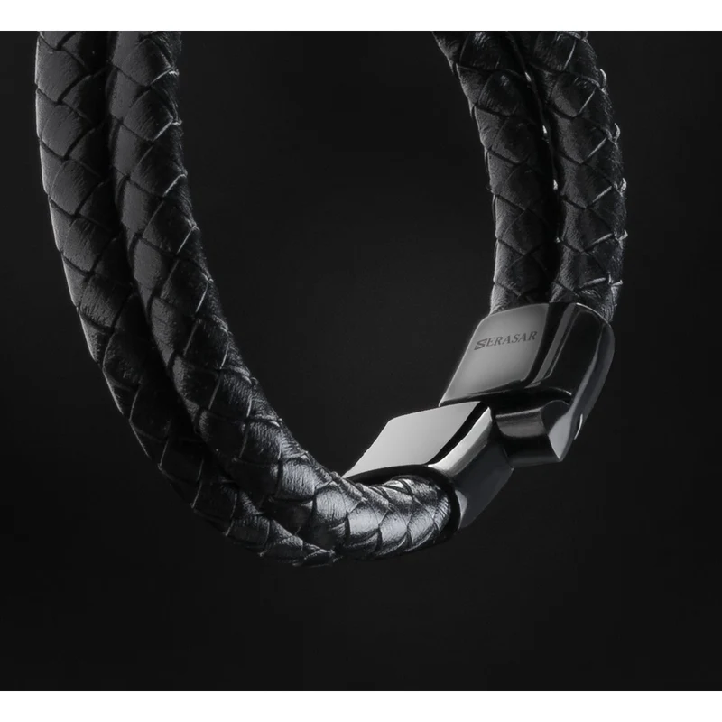 Lederarmband mit Magnetverschluss "Double"