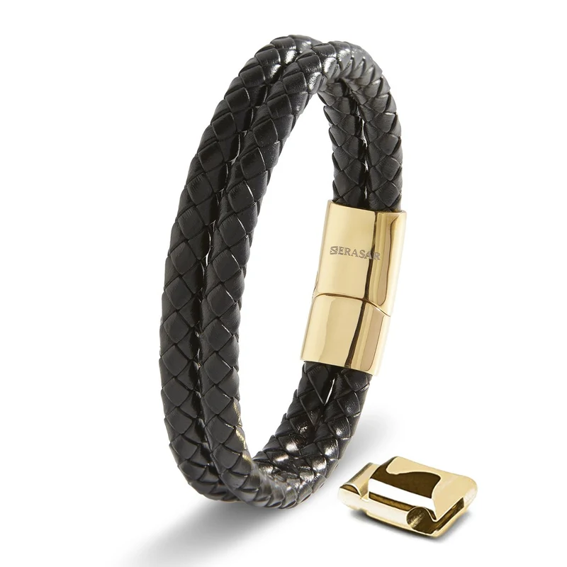 Lederarmband mit Magnetverschluss "Double"