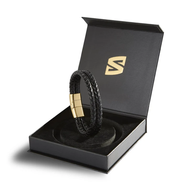 Lederarmband mit Magnetverschluss "Double"